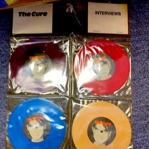 Vintage The Cure interviews made in England cure pack 1. 6, 45’s in total